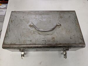 Vtg Greenlee 7646 (CASE ONLY, EMPTY) Metal Toolbox 16x9x4.5"